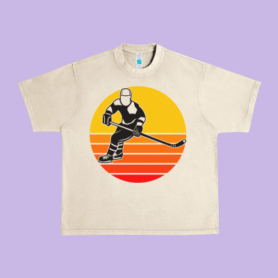 Hockey 1 Urban Heavy Tee Designed By Artisfamous