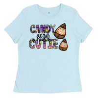 Baby Blue Candy Corn Cutie Ladies Tee - CowhideDigitalArt