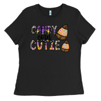 Black Candy Corn Cutie Ladies Tee - CowhideDigitalArt