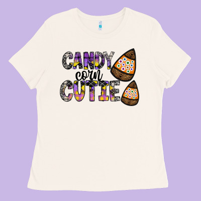 Candy Corn Cutie Ladies Tee Designed By Cowhidedigitalart