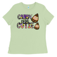 Matcha Candy Corn Cutie Ladies Tee - CowhideDigitalArt
