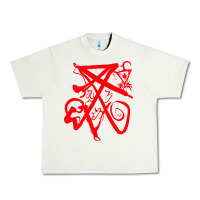 Pistachio lucifer calligraphy 2 Urban Heavy Tee - artisFamous