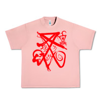 Salmon lucifer calligraphy 2 Urban Heavy Tee - artisFamous