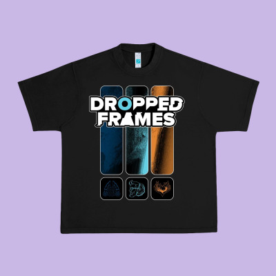 Dropped Frames Urban Heavy Tee Designed By Artisfamous