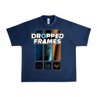 Navy dropped frames Urban Heavy Tee - artisFamous