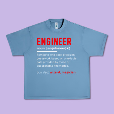 Engineer Definition Urban Heavy Tee Designed By Artisfamous