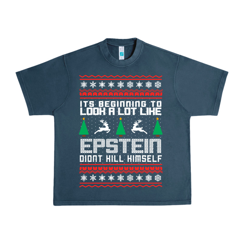 Epstein Didnt Kill Himself Christmas Urban Heavy Tee by artisFamous | Teevron