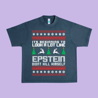 Epstein Didnt Kill Himself Christmas Urban Heavy Tee Designed By Artisfamous