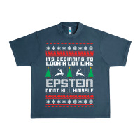 Midnight Navy epstein didnt kill himself christmas Urban Heavy Tee - artisFamous