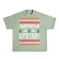 Oil Green epstein didnt kill himself christmas Urban Heavy Tee - artisFamous