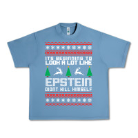 Pebble Blue epstein didnt kill himself christmas Urban Heavy Tee - artisFamous