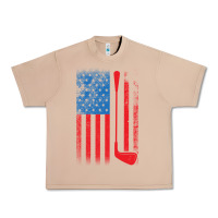 Burro Golf with USA Flag Urban Heavy Tee - artisFamous