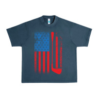Midnight Navy Golf with USA Flag Urban Heavy Tee - artisFamous