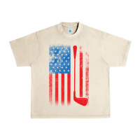 Sandshell Golf with USA Flag Urban Heavy Tee - artisFamous