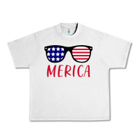Lunar Rock Merica Usa Flag Sunglasses 4th Of July Urban Heavy Tee - artisFamous