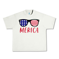Pistachio Merica Usa Flag Sunglasses 4th Of July Urban Heavy Tee - artisFamous