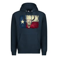 Navy texas flag Premium Hoodie - BarkalooDesign