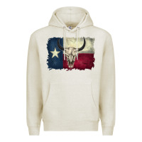 Oatmeal Heather texas flag Premium Hoodie - BarkalooDesign