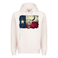 Pale Pink texas flag Premium Hoodie - BarkalooDesign