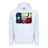 White texas flag Premium Hoodie - BarkalooDesign