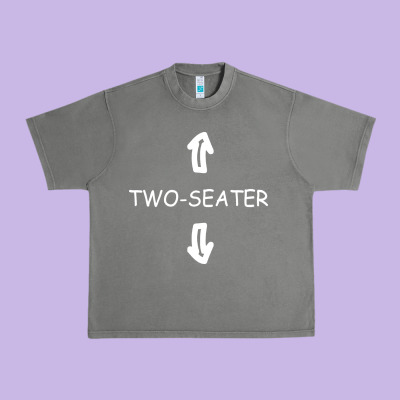 Two Seater Urban Heavy Tee Designed By Artisfamous