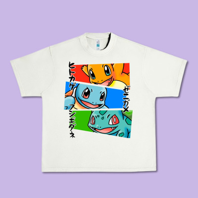 Kanto Starters Urban Heavy Tee Designed By Artisfamous