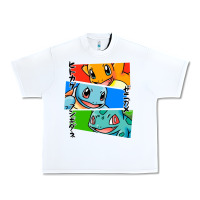 White kanto starters Urban Heavy Tee - artisFamous