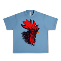 Pebble Blue rooster Urban Heavy Tee - artisFamous
