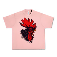 Salmon rooster Urban Heavy Tee - artisFamous