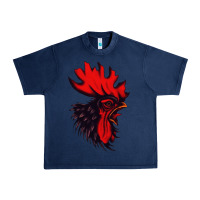 Navy rooster Urban Heavy Tee - artisFamous