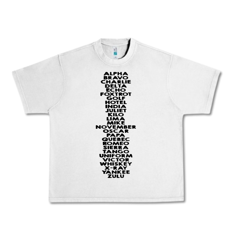 Phonetic Alphabet Urban Heavy Tee by artisFamous | Teevron