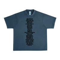 Midnight Navy phonetic alphabet Urban Heavy Tee - artisFamous