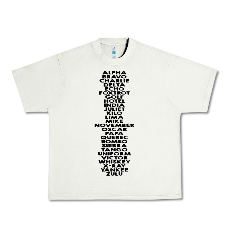 Phonetic Alphabet Urban Heavy Tee by artisFamous | Teevron