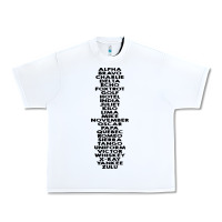White phonetic alphabet Urban Heavy Tee - artisFamous