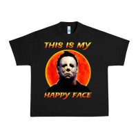 Black this is my happy face Urban Heavy Tee - artisFamous