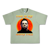Oil Green this is my happy face Urban Heavy Tee - artisFamous