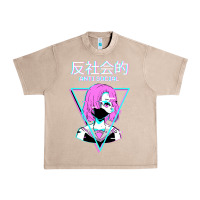 French Oak antisocial wave anime Urban Heavy Tee - artisFamous