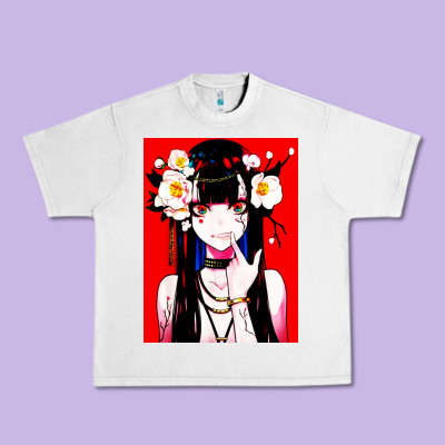 Anime Girl Japanese Urban Heavy Tee Designed By Artisfamous