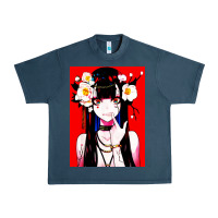 Midnight Navy anime girl japanese Urban Heavy Tee - artisFamous