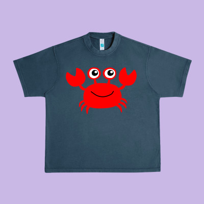 Red Crab Urban Heavy Tee Designed By Artisfamous
