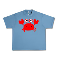 Pebble Blue Red Crab Urban Heavy Tee - artisFamous