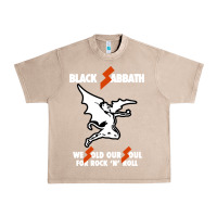 French Oak black rock and roll Urban Heavy Tee - artisFamous