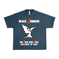 Midnight Navy black rock and roll Urban Heavy Tee - artisFamous