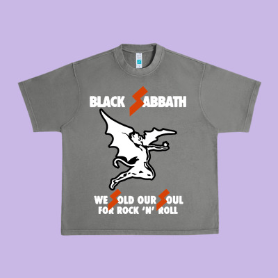 Black Rock And Roll Urban Heavy Tee Designed By Artisfamous