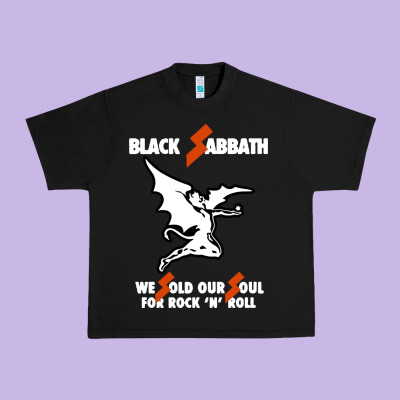 Black Rock And Roll Urban Heavy Tee Designed By Artisfamous