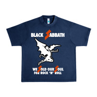 Navy black rock and roll Urban Heavy Tee - artisFamous