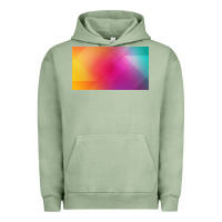 Pigment Oil Green multicolor abstract lines Urban Hoodie - chombo