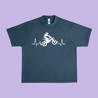 Dirt Bike Urban Heavy Tee Designed By Artisfamous