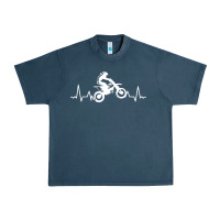 Midnight Navy dirt bike Urban Heavy Tee - artisFamous