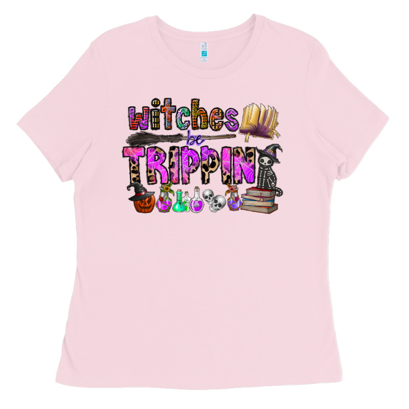 Witches Be Trippin Ladies Tee by CowhideDigitalArt | Teevron